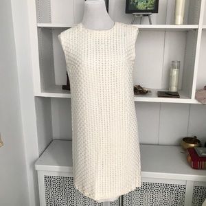 Vintage Italian Woven Ribbon and Linen Dress